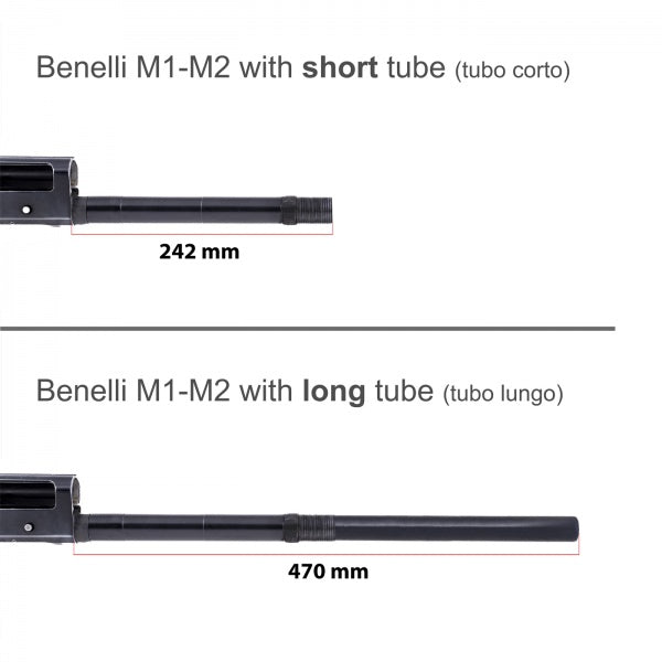 Benelli M2 handguard with long tube  | M-Lok