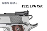 1911 [LPA Cut] adjustable sights | fiber optic - Ubitzu
