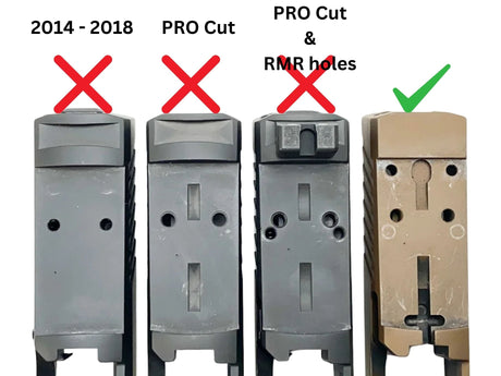 Sig P320 [models with removable rear sight] Optics Ready plate | type C [RMR RTS & Docter footprint] - Ubitzu