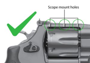 Smith & Wesson Revolver [686 629 19 66 586 & other] Rotpunktvisier ready verstellbare Visierung [spring-front sight] | Fiberoptik
